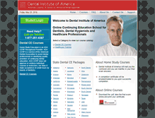 Tablet Screenshot of dentalinstituteofamerica.com